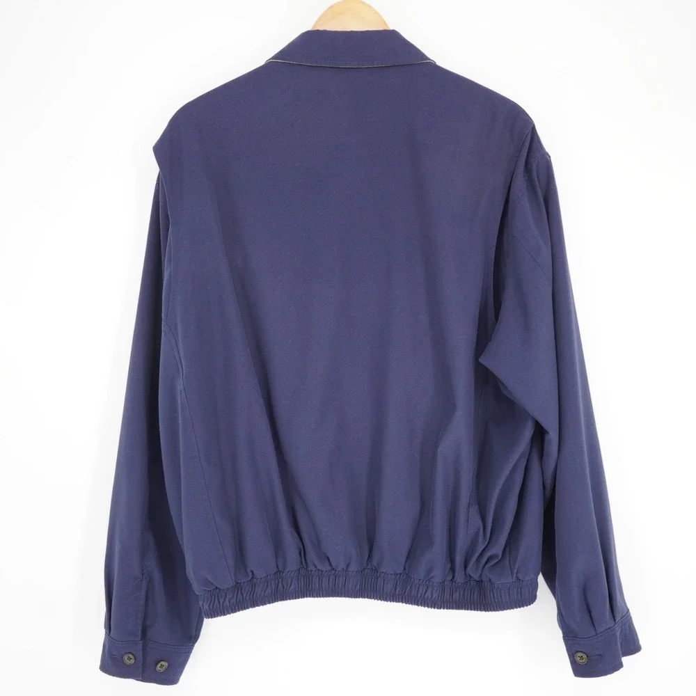 Polo Ralph Lauren Harrington Jacket Blue Vtg 90s Heritage Classic Designer Large